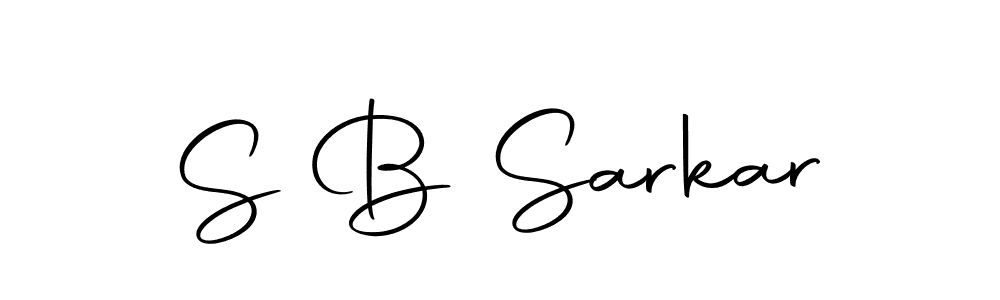 How to make S B Sarkar name signature. Use Autography-DOLnW style for creating short signs online. This is the latest handwritten sign. S B Sarkar signature style 10 images and pictures png