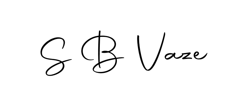 S B Vaze stylish signature style. Best Handwritten Sign (Autography-DOLnW) for my name. Handwritten Signature Collection Ideas for my name S B Vaze. S B Vaze signature style 10 images and pictures png
