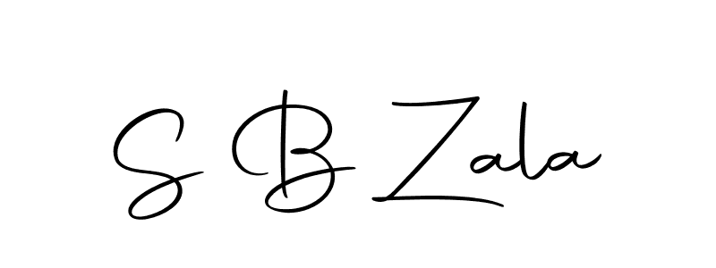 The best way (Autography-DOLnW) to make a short signature is to pick only two or three words in your name. The name S B Zala include a total of six letters. For converting this name. S B Zala signature style 10 images and pictures png