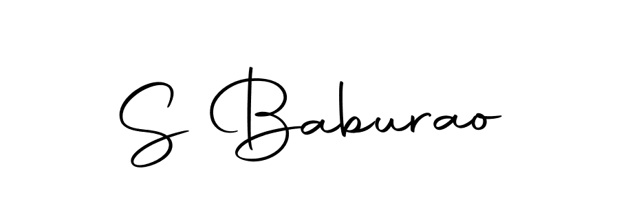 Design your own signature with our free online signature maker. With this signature software, you can create a handwritten (Autography-DOLnW) signature for name S Baburao. S Baburao signature style 10 images and pictures png