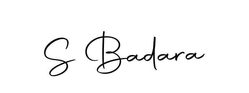 The best way (Autography-DOLnW) to make a short signature is to pick only two or three words in your name. The name S Badara include a total of six letters. For converting this name. S Badara signature style 10 images and pictures png
