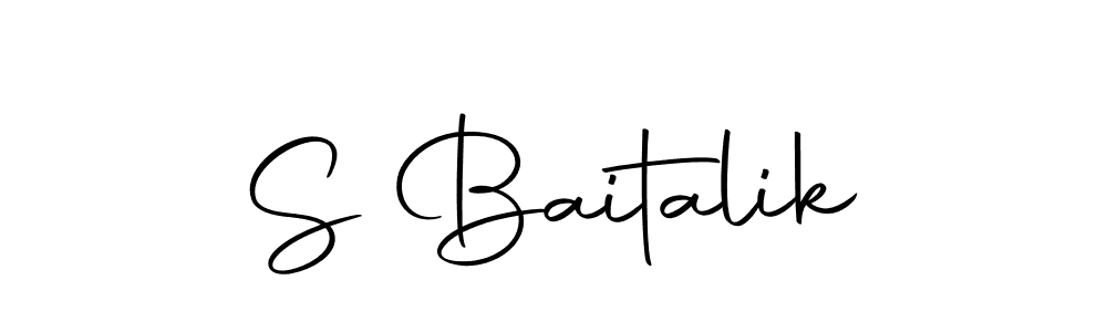 Autography-DOLnW is a professional signature style that is perfect for those who want to add a touch of class to their signature. It is also a great choice for those who want to make their signature more unique. Get S Baitalik name to fancy signature for free. S Baitalik signature style 10 images and pictures png