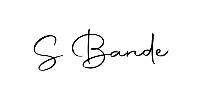 Create a beautiful signature design for name S Bande. With this signature (Autography-DOLnW) fonts, you can make a handwritten signature for free. S Bande signature style 10 images and pictures png