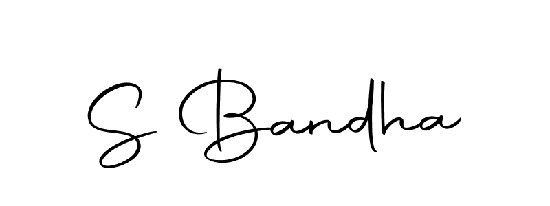 How to make S Bandha name signature. Use Autography-DOLnW style for creating short signs online. This is the latest handwritten sign. S Bandha signature style 10 images and pictures png