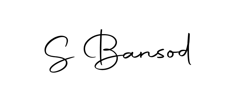 Use a signature maker to create a handwritten signature online. With this signature software, you can design (Autography-DOLnW) your own signature for name S Bansod. S Bansod signature style 10 images and pictures png