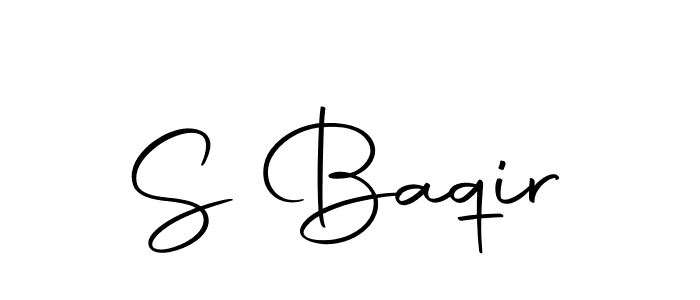 Make a beautiful signature design for name S Baqir. With this signature (Autography-DOLnW) style, you can create a handwritten signature for free. S Baqir signature style 10 images and pictures png