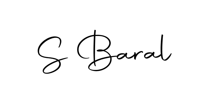 How to make S Baral signature? Autography-DOLnW is a professional autograph style. Create handwritten signature for S Baral name. S Baral signature style 10 images and pictures png