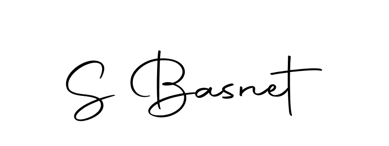 The best way (Autography-DOLnW) to make a short signature is to pick only two or three words in your name. The name S Basnet include a total of six letters. For converting this name. S Basnet signature style 10 images and pictures png
