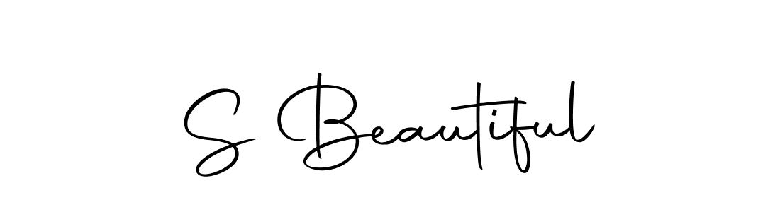 It looks lik you need a new signature style for name S Beautiful. Design unique handwritten (Autography-DOLnW) signature with our free signature maker in just a few clicks. S Beautiful signature style 10 images and pictures png