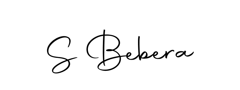 Create a beautiful signature design for name S Bebera. With this signature (Autography-DOLnW) fonts, you can make a handwritten signature for free. S Bebera signature style 10 images and pictures png