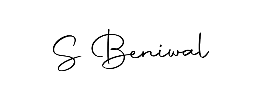 Make a beautiful signature design for name S Beniwal. With this signature (Autography-DOLnW) style, you can create a handwritten signature for free. S Beniwal signature style 10 images and pictures png