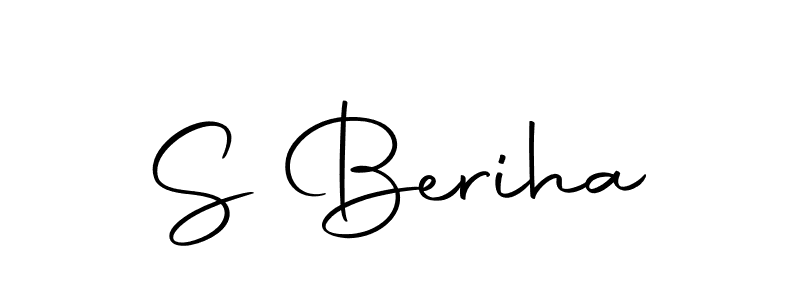 Design your own signature with our free online signature maker. With this signature software, you can create a handwritten (Autography-DOLnW) signature for name S Beriha. S Beriha signature style 10 images and pictures png