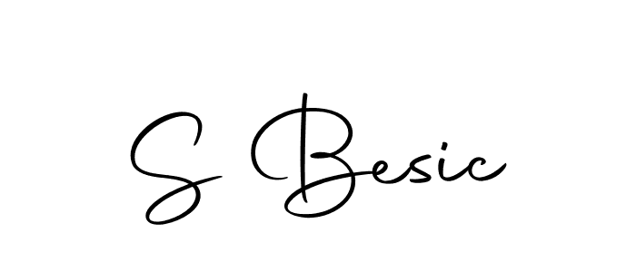 S Besic stylish signature style. Best Handwritten Sign (Autography-DOLnW) for my name. Handwritten Signature Collection Ideas for my name S Besic. S Besic signature style 10 images and pictures png