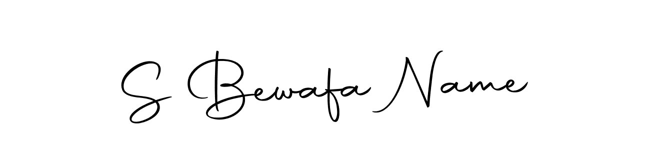 You should practise on your own different ways (Autography-DOLnW) to write your name (S Bewafa Name) in signature. don't let someone else do it for you. S Bewafa Name signature style 10 images and pictures png