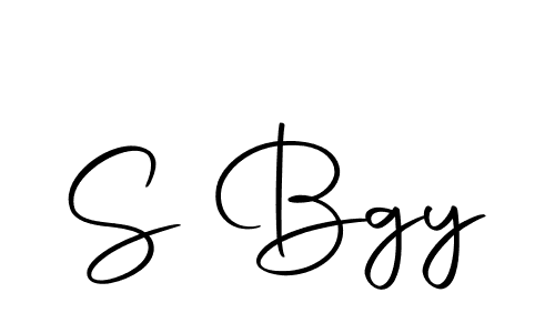 You should practise on your own different ways (Autography-DOLnW) to write your name (S Bgy) in signature. don't let someone else do it for you. S Bgy signature style 10 images and pictures png