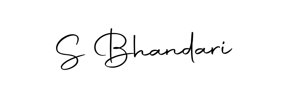 How to make S Bhandari name signature. Use Autography-DOLnW style for creating short signs online. This is the latest handwritten sign. S Bhandari signature style 10 images and pictures png