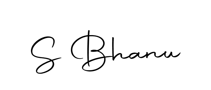 Use a signature maker to create a handwritten signature online. With this signature software, you can design (Autography-DOLnW) your own signature for name S Bhanu. S Bhanu signature style 10 images and pictures png