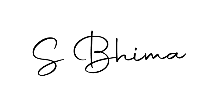 Create a beautiful signature design for name S Bhima. With this signature (Autography-DOLnW) fonts, you can make a handwritten signature for free. S Bhima signature style 10 images and pictures png