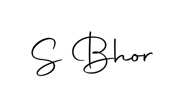 Also we have S Bhor name is the best signature style. Create professional handwritten signature collection using Autography-DOLnW autograph style. S Bhor signature style 10 images and pictures png