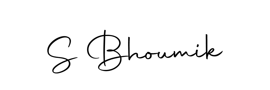 Create a beautiful signature design for name S Bhoumik. With this signature (Autography-DOLnW) fonts, you can make a handwritten signature for free. S Bhoumik signature style 10 images and pictures png