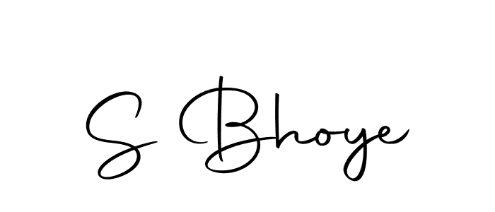 Also we have S Bhoye name is the best signature style. Create professional handwritten signature collection using Autography-DOLnW autograph style. S Bhoye signature style 10 images and pictures png