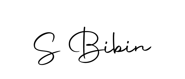 Make a beautiful signature design for name S Bibin. With this signature (Autography-DOLnW) style, you can create a handwritten signature for free. S Bibin signature style 10 images and pictures png