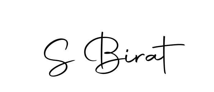 Use a signature maker to create a handwritten signature online. With this signature software, you can design (Autography-DOLnW) your own signature for name S Birat. S Birat signature style 10 images and pictures png