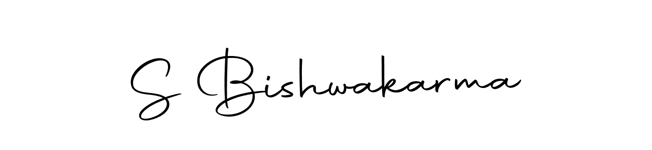 How to make S Bishwakarma name signature. Use Autography-DOLnW style for creating short signs online. This is the latest handwritten sign. S Bishwakarma signature style 10 images and pictures png