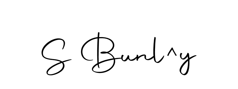 You should practise on your own different ways (Autography-DOLnW) to write your name (S Bunl^y) in signature. don't let someone else do it for you. S Bunl^y signature style 10 images and pictures png