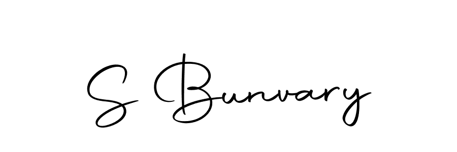You can use this online signature creator to create a handwritten signature for the name S Bunvary. This is the best online autograph maker. S Bunvary signature style 10 images and pictures png