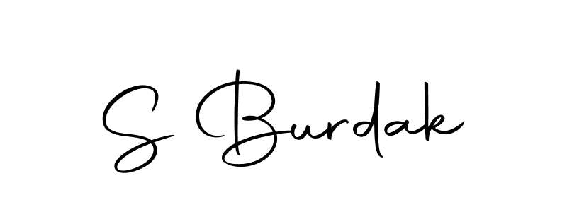 How to make S Burdak name signature. Use Autography-DOLnW style for creating short signs online. This is the latest handwritten sign. S Burdak signature style 10 images and pictures png