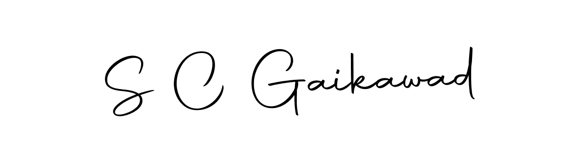 if you are searching for the best signature style for your name S C Gaikawad. so please give up your signature search. here we have designed multiple signature styles  using Autography-DOLnW. S C Gaikawad signature style 10 images and pictures png