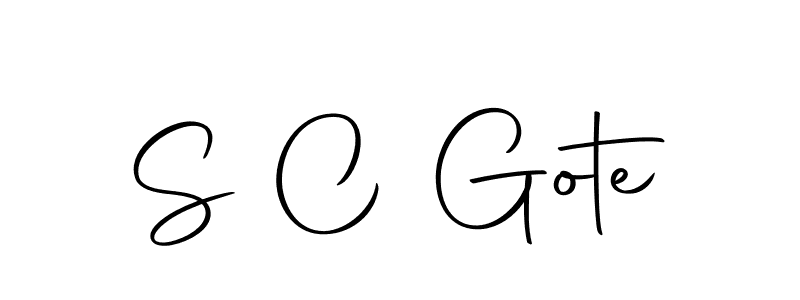 Also we have S C Gote name is the best signature style. Create professional handwritten signature collection using Autography-DOLnW autograph style. S C Gote signature style 10 images and pictures png