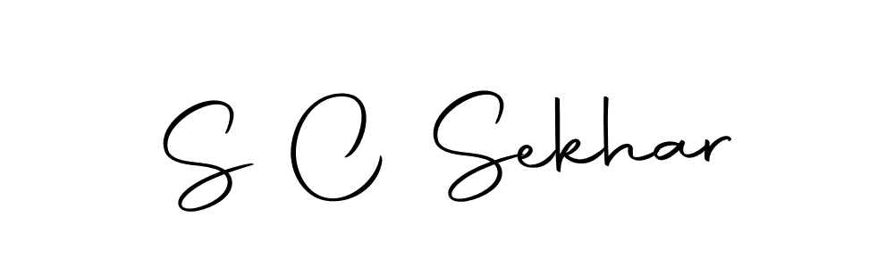 S C Sekhar stylish signature style. Best Handwritten Sign (Autography-DOLnW) for my name. Handwritten Signature Collection Ideas for my name S C Sekhar. S C Sekhar signature style 10 images and pictures png