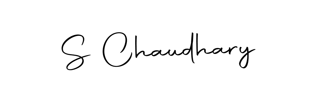 How to make S Chaudhary name signature. Use Autography-DOLnW style for creating short signs online. This is the latest handwritten sign. S Chaudhary signature style 10 images and pictures png