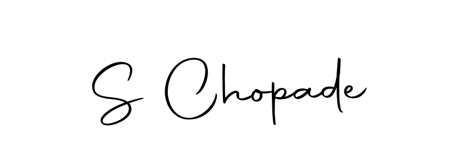 Use a signature maker to create a handwritten signature online. With this signature software, you can design (Autography-DOLnW) your own signature for name S Chopade. S Chopade signature style 10 images and pictures png