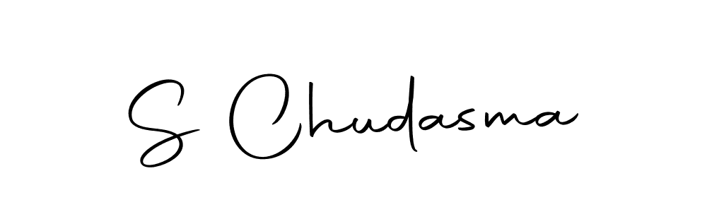 Create a beautiful signature design for name S Chudasma. With this signature (Autography-DOLnW) fonts, you can make a handwritten signature for free. S Chudasma signature style 10 images and pictures png