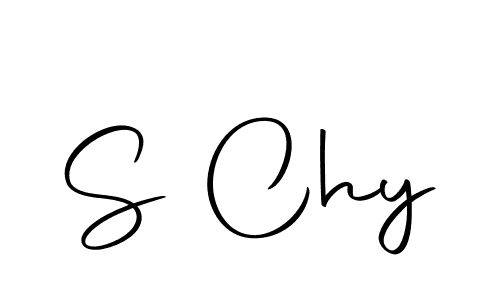 Design your own signature with our free online signature maker. With this signature software, you can create a handwritten (Autography-DOLnW) signature for name S Chy. S Chy signature style 10 images and pictures png