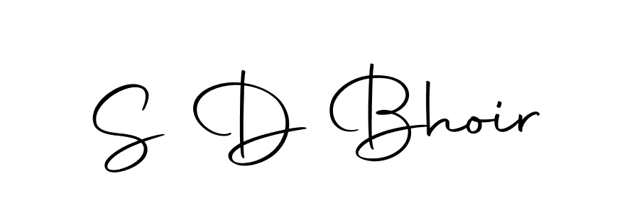 How to make S D Bhoir signature? Autography-DOLnW is a professional autograph style. Create handwritten signature for S D Bhoir name. S D Bhoir signature style 10 images and pictures png