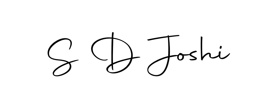 Design your own signature with our free online signature maker. With this signature software, you can create a handwritten (Autography-DOLnW) signature for name S D Joshi. S D Joshi signature style 10 images and pictures png