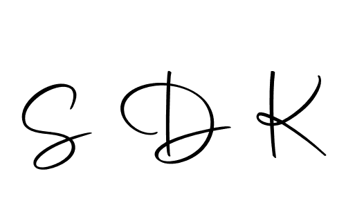 You should practise on your own different ways (Autography-DOLnW) to write your name (S D K) in signature. don't let someone else do it for you. S D K signature style 10 images and pictures png