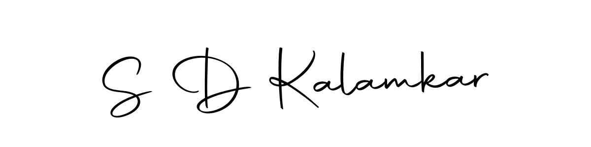 How to make S D Kalamkar signature? Autography-DOLnW is a professional autograph style. Create handwritten signature for S D Kalamkar name. S D Kalamkar signature style 10 images and pictures png