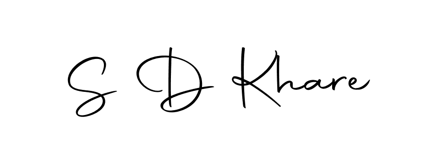 Make a beautiful signature design for name S D Khare. With this signature (Autography-DOLnW) style, you can create a handwritten signature for free. S D Khare signature style 10 images and pictures png