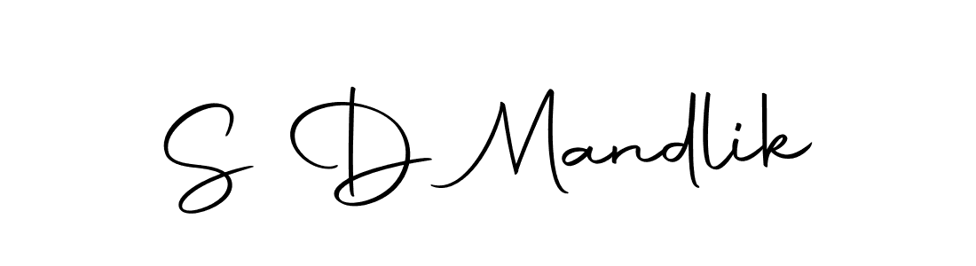 The best way (Autography-DOLnW) to make a short signature is to pick only two or three words in your name. The name S D Mandlik include a total of six letters. For converting this name. S D Mandlik signature style 10 images and pictures png