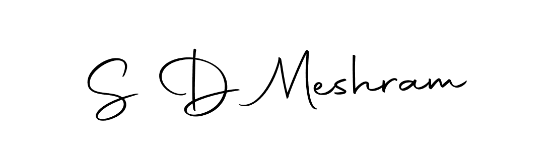 Make a beautiful signature design for name S D Meshram. With this signature (Autography-DOLnW) style, you can create a handwritten signature for free. S D Meshram signature style 10 images and pictures png