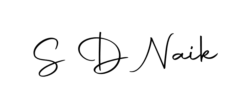 Design your own signature with our free online signature maker. With this signature software, you can create a handwritten (Autography-DOLnW) signature for name S D Naik. S D Naik signature style 10 images and pictures png