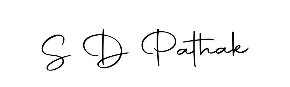 Create a beautiful signature design for name S D Pathak. With this signature (Autography-DOLnW) fonts, you can make a handwritten signature for free. S D Pathak signature style 10 images and pictures png