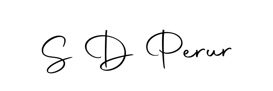 The best way (Autography-DOLnW) to make a short signature is to pick only two or three words in your name. The name S D Perur include a total of six letters. For converting this name. S D Perur signature style 10 images and pictures png