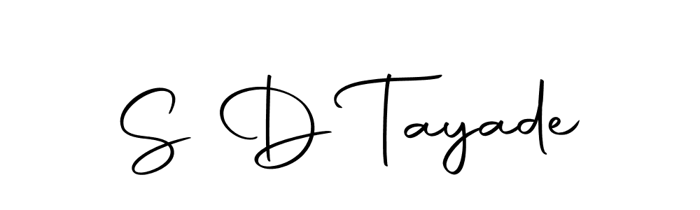 How to make S D Tayade signature? Autography-DOLnW is a professional autograph style. Create handwritten signature for S D Tayade name. S D Tayade signature style 10 images and pictures png