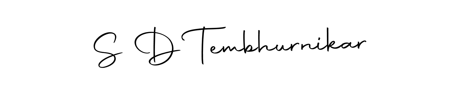 Here are the top 10 professional signature styles for the name S D Tembhurnikar. These are the best autograph styles you can use for your name. S D Tembhurnikar signature style 10 images and pictures png